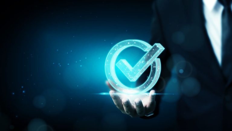 A quality assurance checkmark graphic, demonstrating one of the characteristics of quality culture.